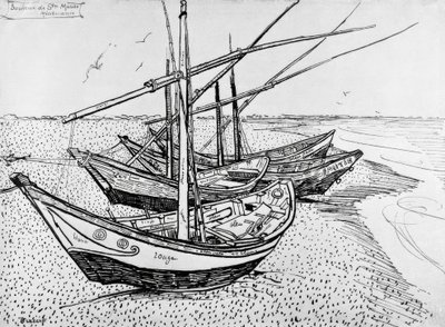 Voiliers à Saintes-Maries - Vincent van Gogh