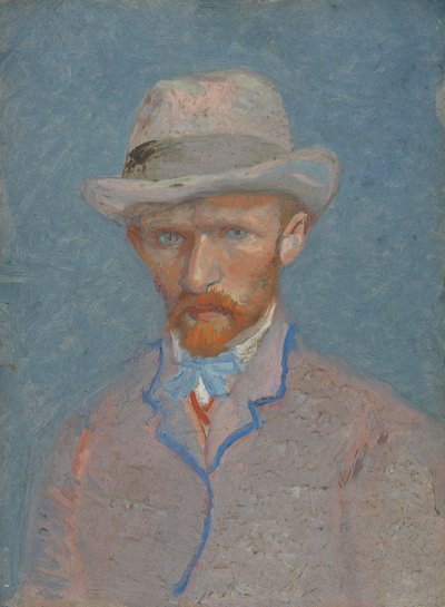 Autoportrait avec chapeau en feutre gris - Vincent van Gogh