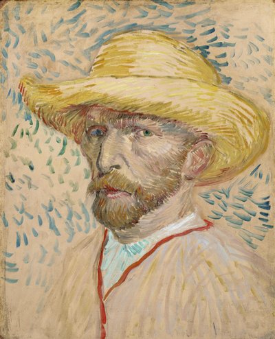 Autoportrait avec chapeau de paille - Vincent van Gogh
