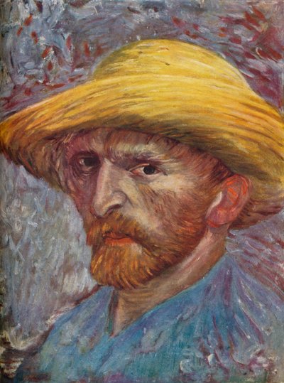 Autoportrait avec chapeau de paille, 1887 - Vincent van Gogh