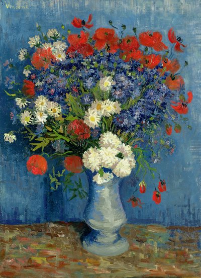 Nature morte : Vase avec bleuets et coquelicots, 1887 - Vincent van Gogh
