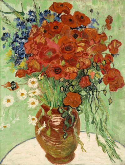 Nature morte, Vase avec marguerites et coquelicots, 1890 - Vincent van Gogh