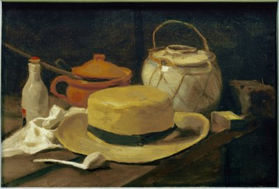 Nature morte avec chapeau de paille jaune - Vincent van Gogh