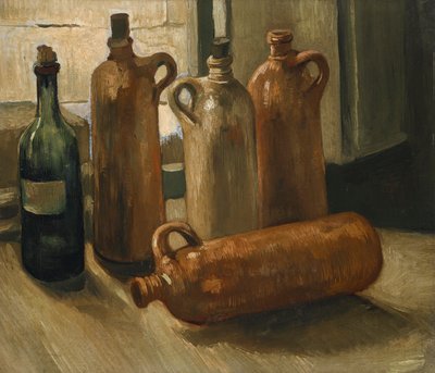 Nature morte avec cinq bouteilles - Vincent van Gogh