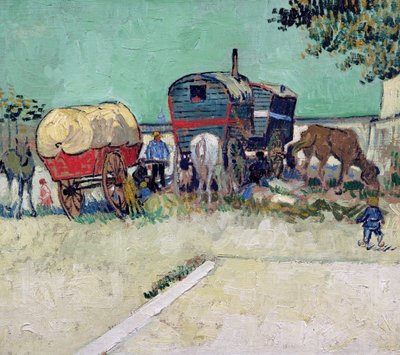Les Caravanes, Campement gitan près d