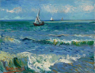 La mer près des Saintes-Maries-de-la-Mer - Vincent van Gogh