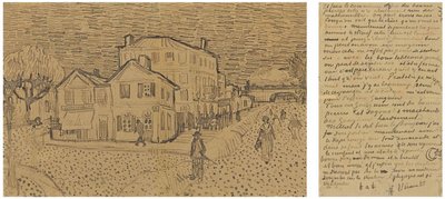 La Maison Jaune La rue, Lettre à Theo d