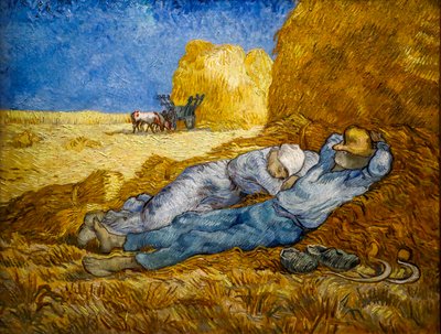 La ligne méridienne aussi connue sous le nom de La Sieste - Vincent van Gogh