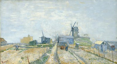 Jardins potagers et le Moulin de Blute-Fin à Montmartre - Vincent van Gogh