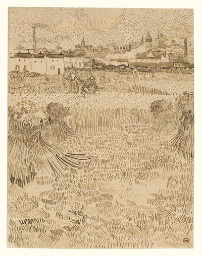 Vue des champs de blé - Vincent van Gogh