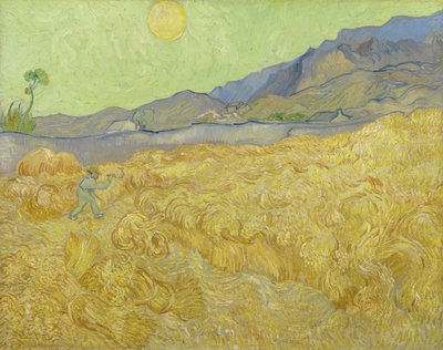 Champ de blé avec un moissonneur - Vincent van Gogh