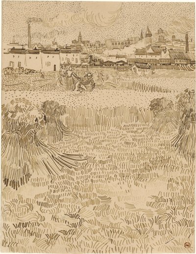 Arles. Vue des champs de blé (1888) - Vincent van Gogh