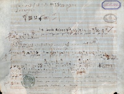 Page de partition pour Le pirate, opéra de Vincenzo Bellini - Vincenzo Bellini