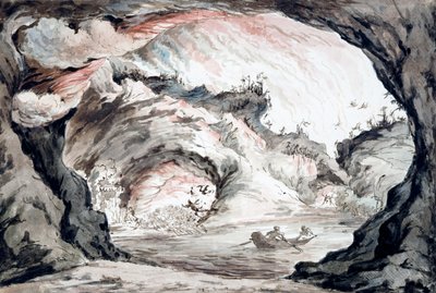 Scène tragique, esquisse du décor - Vincenzo Bonomini