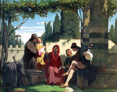 Troubadours florentins au XIVe siècle, 1860 - Vincenzo Cabianca