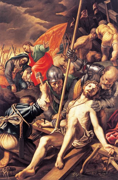 Christ cloué sur la croix, par Vincenzo Campi - Vincenzo Campi