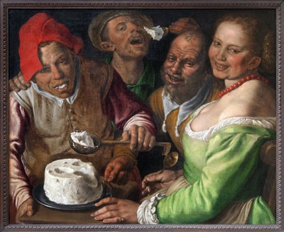 Les Mangeurs de Ricotta, Peinture de Vincenzo Campi (1536-1591). Photographie, KIM Youngtae, Lyon, Musée des Beaux-Arts de Lyon - Vincenzo Campi