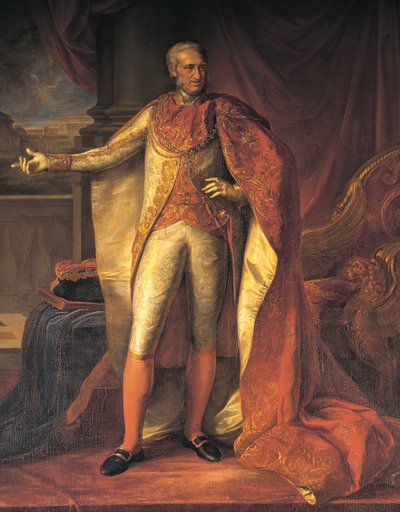 Portrait de Ferdinand Ier des Deux-Siciles (huile sur toile) - Vincenzo Camuccini