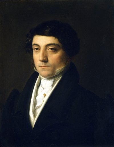 Portrait de Gioacchino Rossini (1792-1868) jeune - par Vincenzo Camuccini (1771-1844), vers 1830. Huile sur toile. Dim. 46,5 x 37 cm. Museo Teatrale alla Scala, Milan (Musée du théâtre de la Scala) - Vincenzo Camuccini