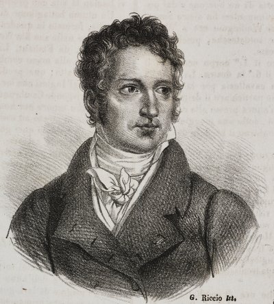 Portrait de Vincenzo Camuccini, lithographie de Gaetano Riccio - Vincenzo Camuccini
