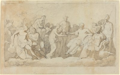 Psyché reçue sur le mont Olympe - Vincenzo Camuccini