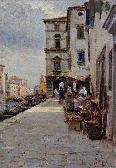 Marché à Chioggia - Vincenzo Caprile