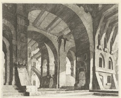 Grand espace avec des arcs ronds
Caprici di Scene Teatrali (titre de la série) - Vincenzo Mazzi