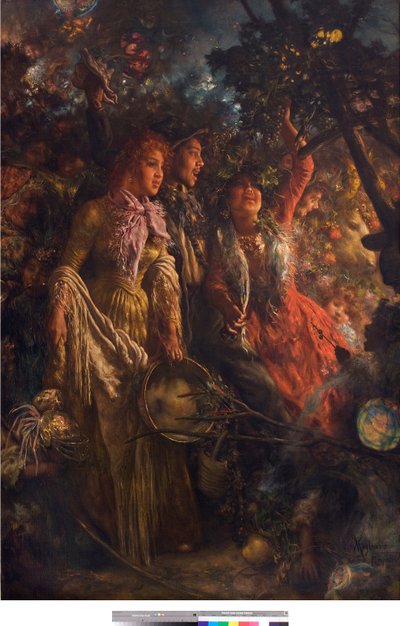 Scène de genre ou Récolte par Vincenzo Migliaro (1858-1938) 1895 Collection Privée - Vincenzo Migliaro