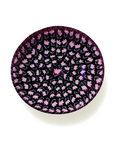 Plat "murrine" à tulipe - Vincenzo Moretti