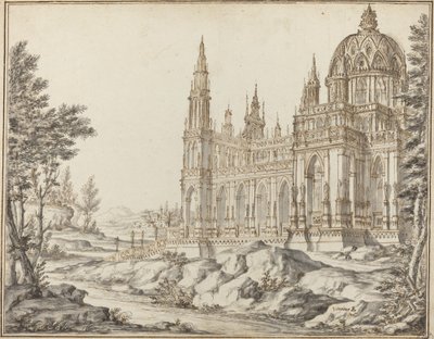 Cathédrale dans un paysage - Vincenzo dal Re