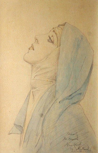Diana Cooper de profil et la Madone dans 