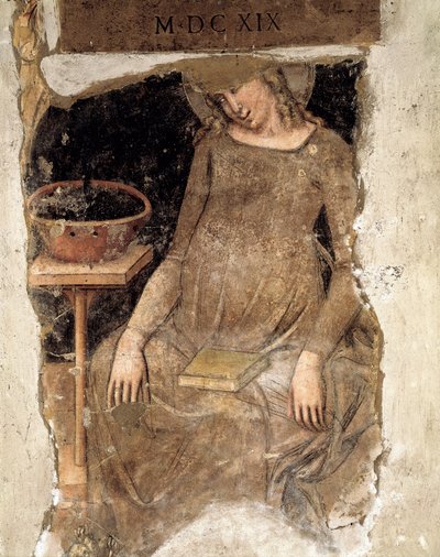 Vierge enceinte, fragment (fresque) - Vitale da Bologna