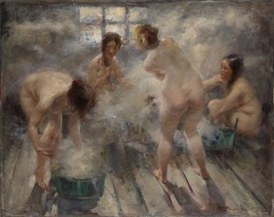 Dans une banya russe - Vitali Gavrilovich Tikhov