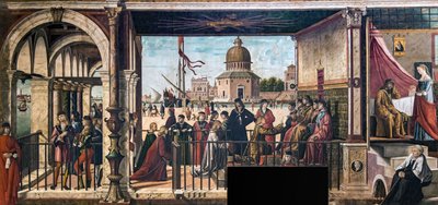 Arrivée des ambassadeurs anglais à la cour du roi de Bretagne La Légende de..., 1495-1500 - Vittore Carpaccio