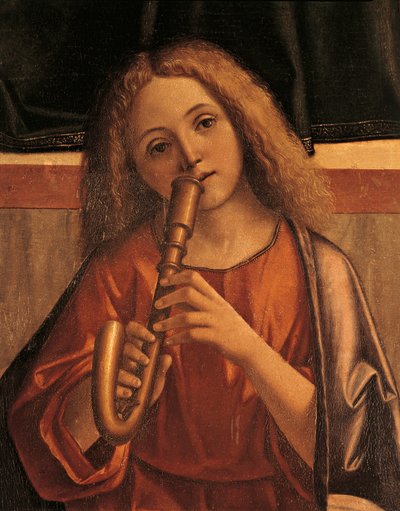 Ange ménestrel, détail de la Présentation de Jésus au Temple - Vittore Carpaccio