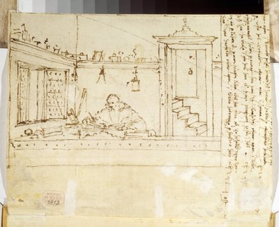 Portrait de philosophe écrivant à son bureau - Vittore Carpaccio