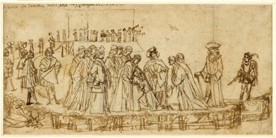 Le prince anglais Conan prenant congé de son père - Vittore Carpaccio
