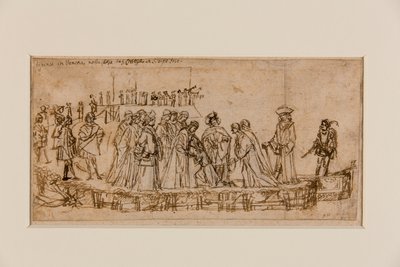 Le prince anglais Conan prenant congé de son père (recto) - Vittore Carpaccio