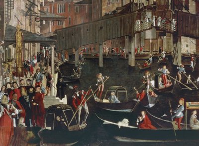 Le Miracle de la Relique de la Vraie Croix au Pont du Rialto - Vittore Carpaccio