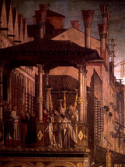 Le Miracle de la Relique de la Vraie Croix sur le Pont du Rialto (détail) - Vittore Carpaccio