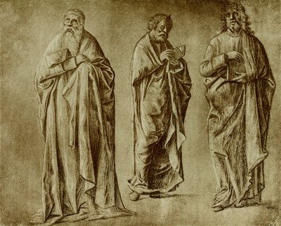 Trois études de figures pour des saints - Vittore Carpaccio