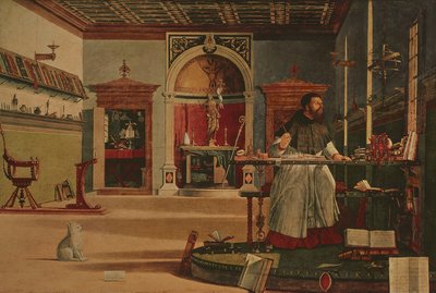 Vision de Saint Augustin (aussi appelé Saint Augustin dans son studio) - Vittore Carpaccio