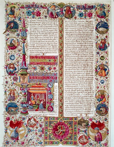 Page du manuscrit de la Bible de Borso d
