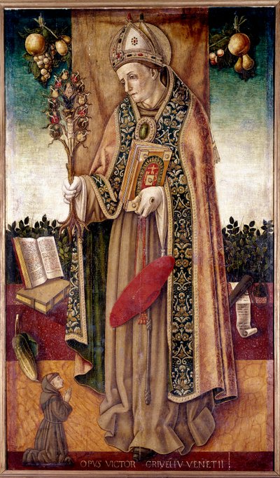 Représentation de Saint Bonaventure tenant l