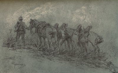 Étude à la craie par Vittorio Guaccimanni, vers 1900 - Vittorio Guaccimanni