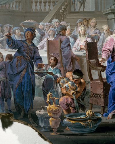 Mariage à Cana, (détail) - Vittorio Maria Bigari