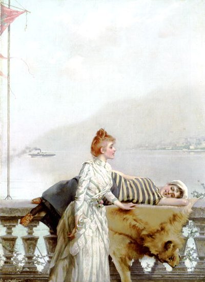 Rêveurs (un de la paire) - Vittorio Matteo Corcos