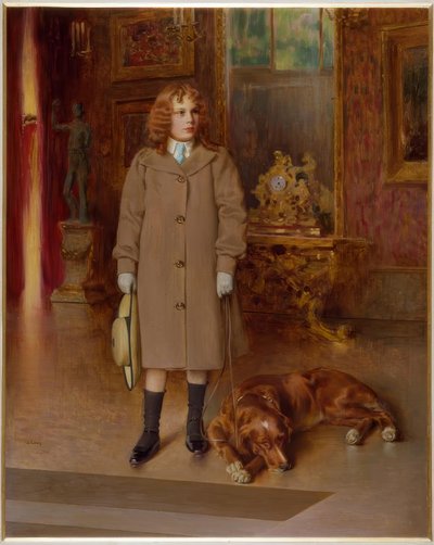 Memmi avec le chien - Vittorio Matteo Corcos