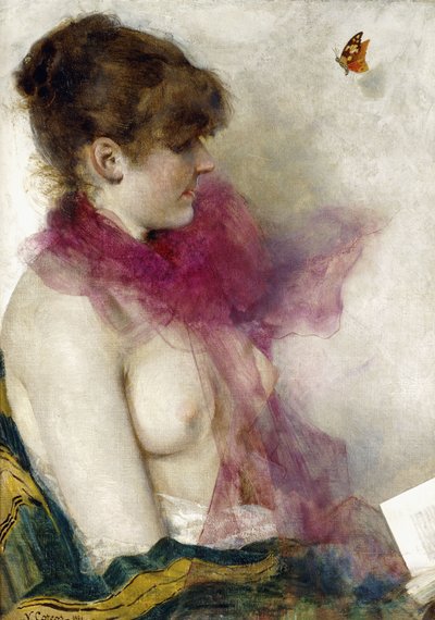 Le Foulard de Soie - Vittorio Matteo Corcos