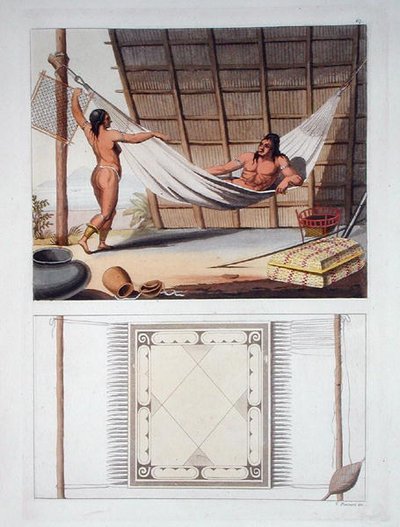 Intérieur domestique, tribu Carib, Antilles néerlandaises, planche 67 de 